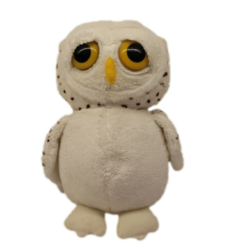 UNBRANDED White Owl Plush Stuffed Animal 8" tall